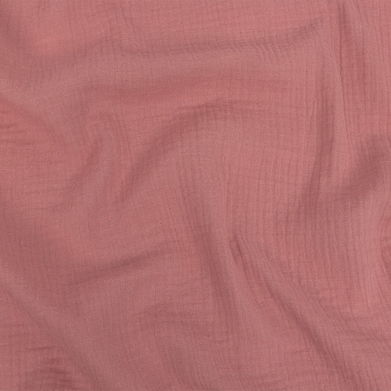 1 Yard Double Cotton Gauze Dusty Rose - Talamanca Collection 50’’ Width